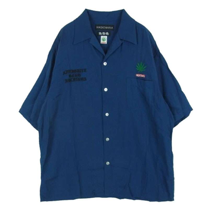 ワコマリア NMD HIGH TIMES WM OC1 舐達麻 50'S OPEN COLLAR SHIRT 開襟 レーヨン 半袖 シャツ 買取実績 画像