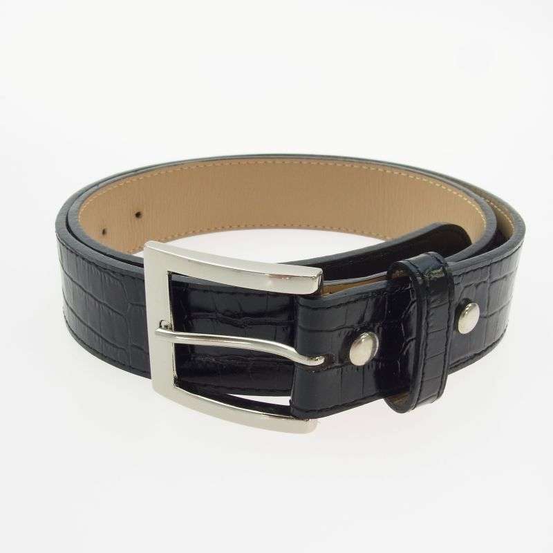 ワコマリア WMGP-BL03 CROCODILE EMBOSSED LEATHER BELT レザー ベルト 買取実績 画像