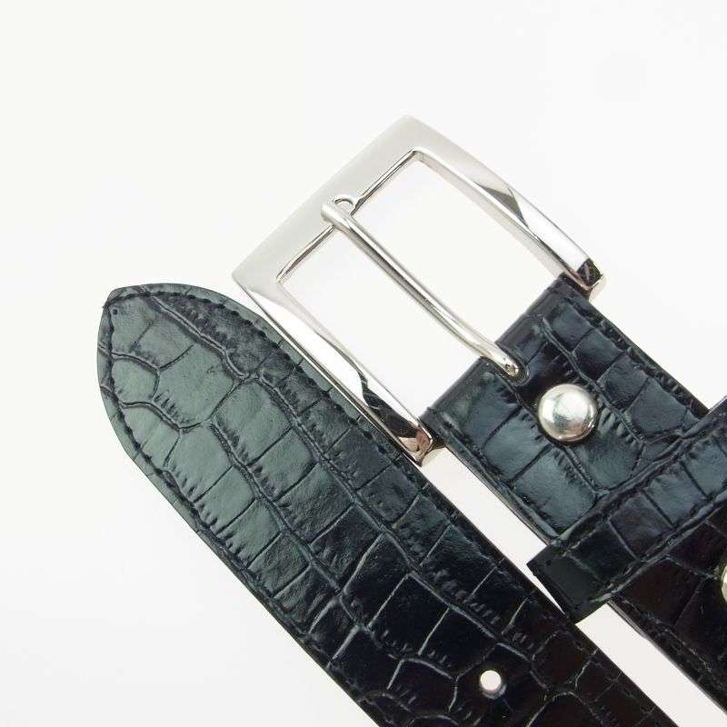 ワコマリア WMGP-BL03 CROCODILE EMBOSSED LEATHER BELT レザー ベルト 買取実績 画像