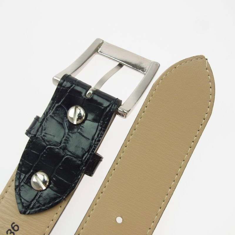 ワコマリア WMGP-BL03 CROCODILE EMBOSSED LEATHER BELT レザー ベルト 買取実績 画像