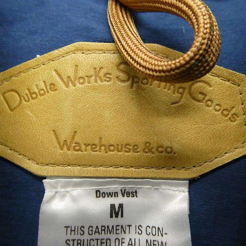 ウエアハウス DUBBLE WORKS ダブルワークス ダウン ベスト 買取実績 画像