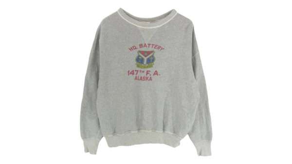 ウエアハウス HQ Battery 147th F.A. Alaska ミリタリー プリント クルー スウェット 買取実績