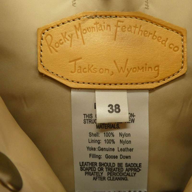 ウエアハウス Rocky Mountain Featherbed ロッキーマウンテンフェザーベッド カモフラ ヨーク切替 ダウンベスト 買取実績 画像