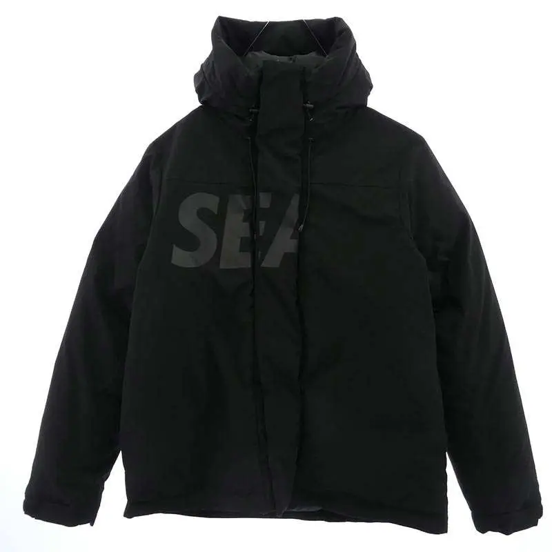 処分価格 ウィンダンシー　Hooded Down Jacket Lサイズ ウィンダンシー 23AW WDS-O-SIG-24-Q2-JK-01 Sea Hooded Down Jacket