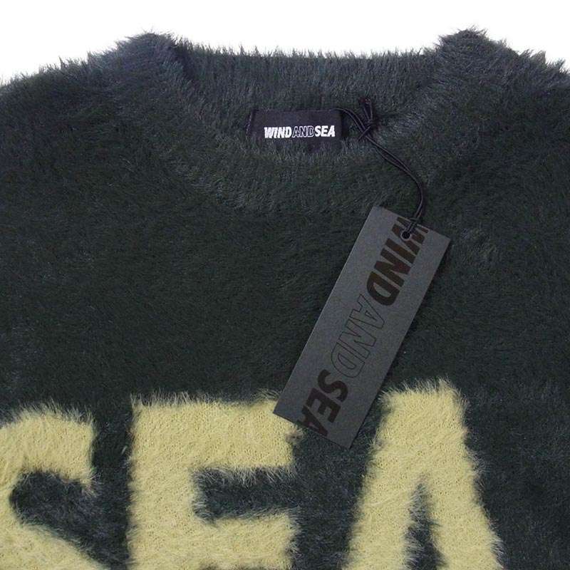 ウィンダンシー 25AW WDS-O-CLCS-25-Q3-KN-10 Shaggy BIGSEA Knit Sweater シャギー ロゴ ニット セーター 買取実績 画像