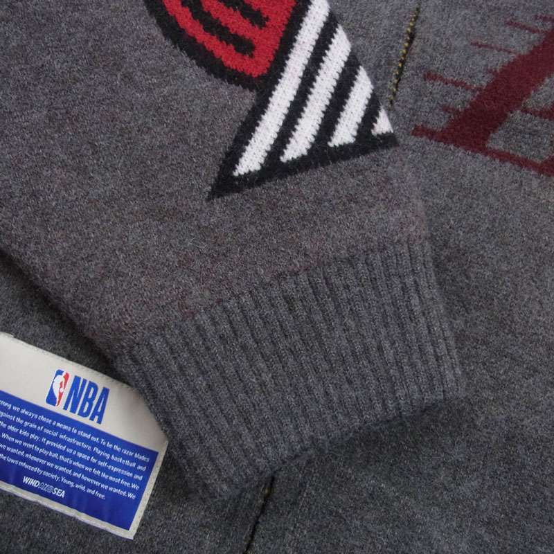 ウィンダンシー WDS-C-NBA-26-Q1-CS-01 NBA Jacquard Knit Hoodie ニット フーディー ジャケット 買取実績 画像