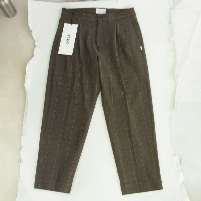 WTAPS 20SS 201BRDT-PTM07 TUCK TROUSERS RAPO WEATHER TEXTILE タック トラウザーズ パンツ 買取実績 画像