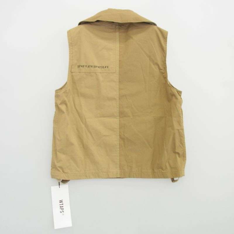 WTAPS 21AW 212BRDT-JKM07 TRADERVESTRIPSTOP トレーダー コットン ウェザー リップストップ ミリタリー ベスト ロゴハンガー付 買取実績 画像