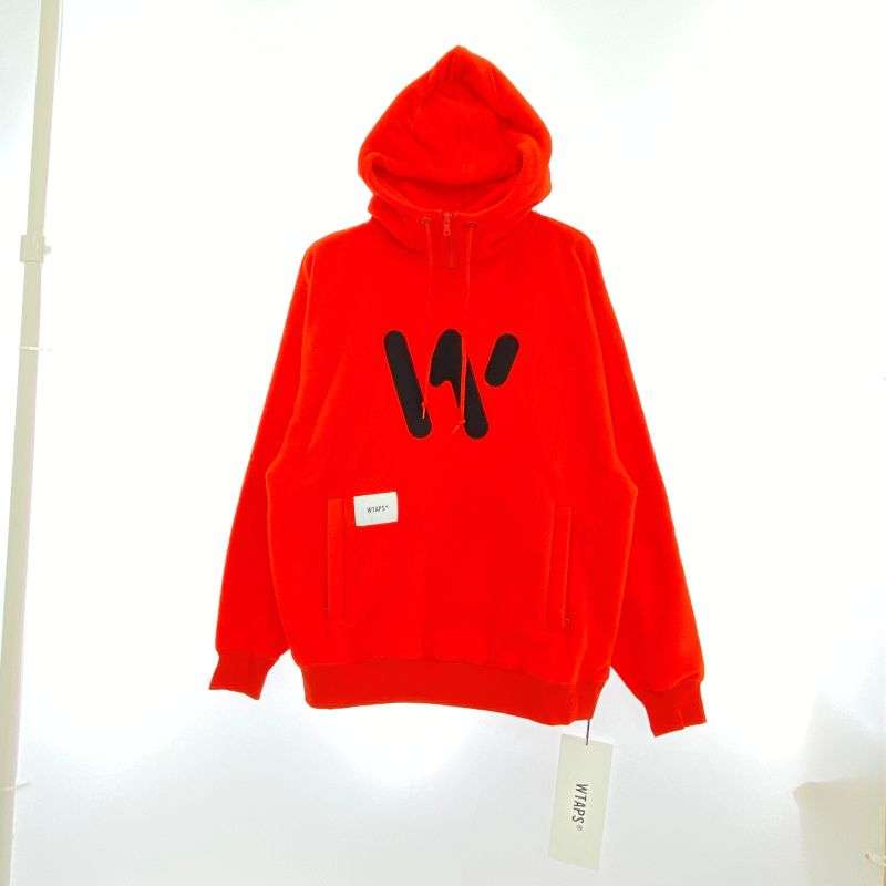 WTAPS 22AW 222ATDT-CSM29 EXHAUST HOODY POLY. STENCIL ロゴ フリース フーディ パーカー 買取実績 画像