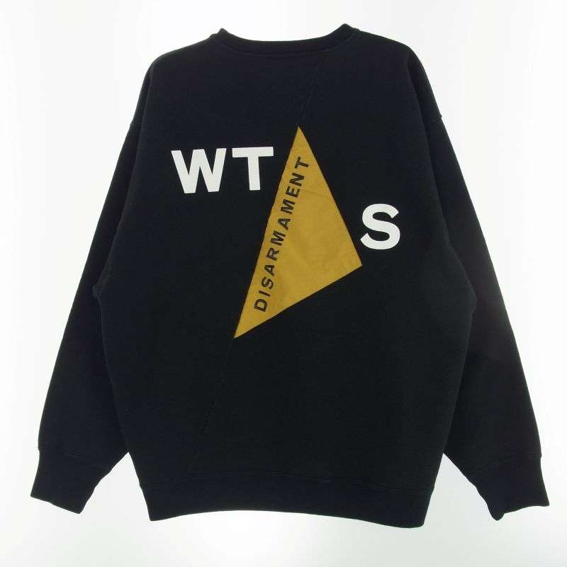 WTAPS 23AW 232ATDT-CSM19 OBJ 01 SWEATER COTTON.BEAK バックプリント パッチ クルーネック スウェット 買取実績 画像