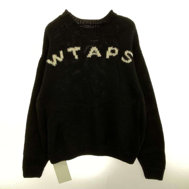 WTAPS 23AW 232MADT-KNM04 CREW NECK 01 / SWEATER / POLY. T-ROCK ロゴ刺繍 クルーネック ニット セーター 買取実績 画像