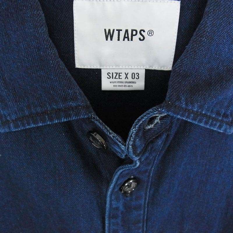 WTAPS 23SS 231WVDT-SHM01 WCPO LS COTTON DENIM 長袖 オーバーサイズ コットン デニム インディゴ シャツ ジャケット 買取実績 画像