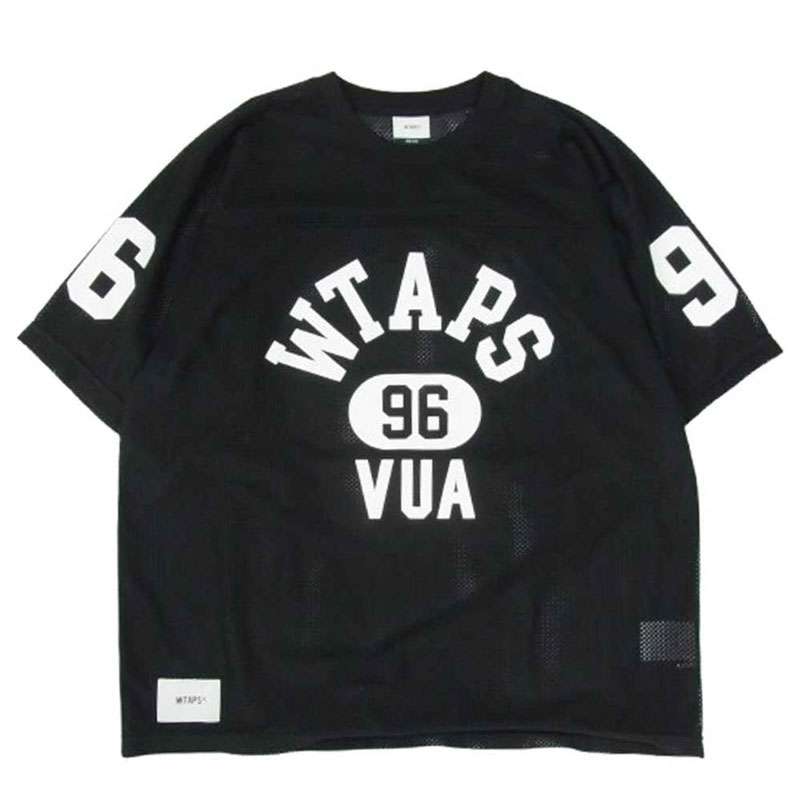 WTAPS 24SS 241ATDT-CSM36 QB/SS/POLY.ERA ポリ エラ メッシュ プリント 半袖 Tシャツ 買取実績 画像