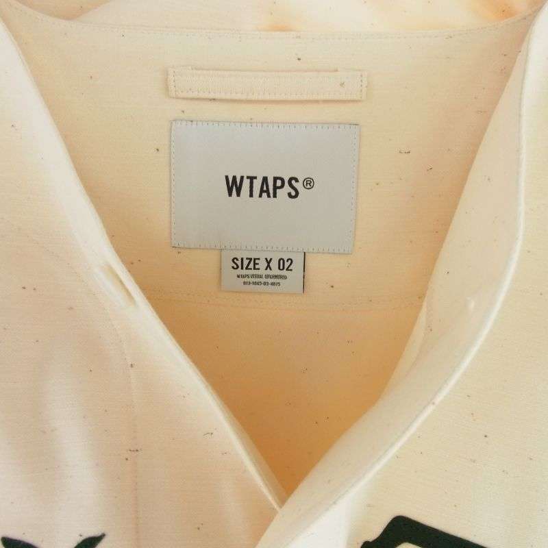 WTAPS 24SS 241TQDT-SHM05 League SS Cotton Satin Spina リーグ コットン サテン スピナ ベースボール 半袖 シャツ 買取実績 画像