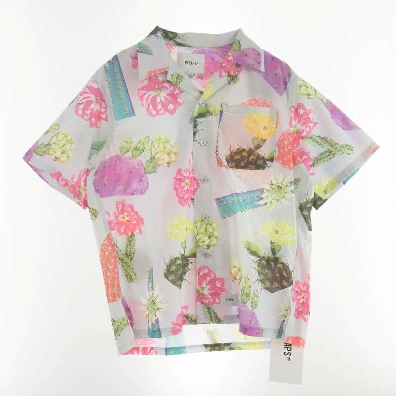 WTAPS 24SS 241TQDT-SHM08 TXT 02 / SS / COTTON. BROADCLOTH コットン ブロード テキスタイル オープンカラー シャツ 買取実績 画像