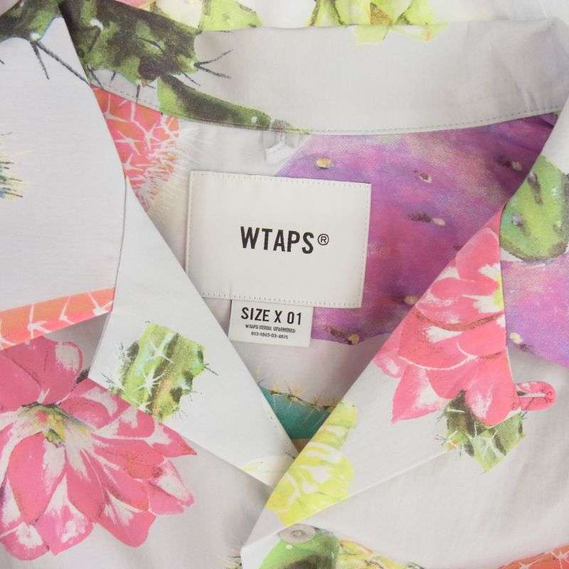 WTAPS 24SS 241TQDT-SHM08 TXT 02 / SS / COTTON. BROADCLOTH コットン ブロード テキスタイル オープンカラー シャツ 買取実績 画像
