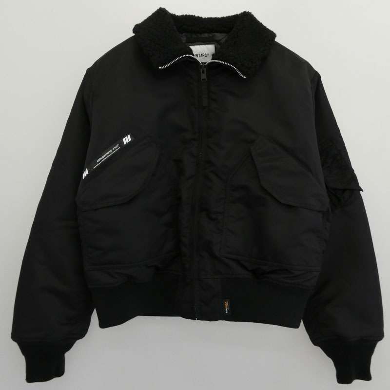 WTAPS 25AW 252TQDT-JKM02 ES JACKET NYLON. SATIN. CORDURA コーデュラナイロン 襟ボア ジャケット ブルゾン 買取実績 画像