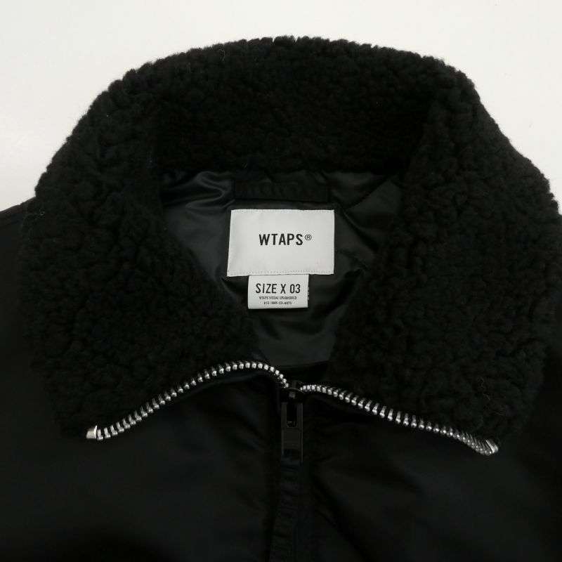 WTAPS 25AW 252TQDT-JKM02 ES JACKET NYLON. SATIN. CORDURA コーデュラナイロン 襟ボア ジャケット ブルゾン 買取実績 画像