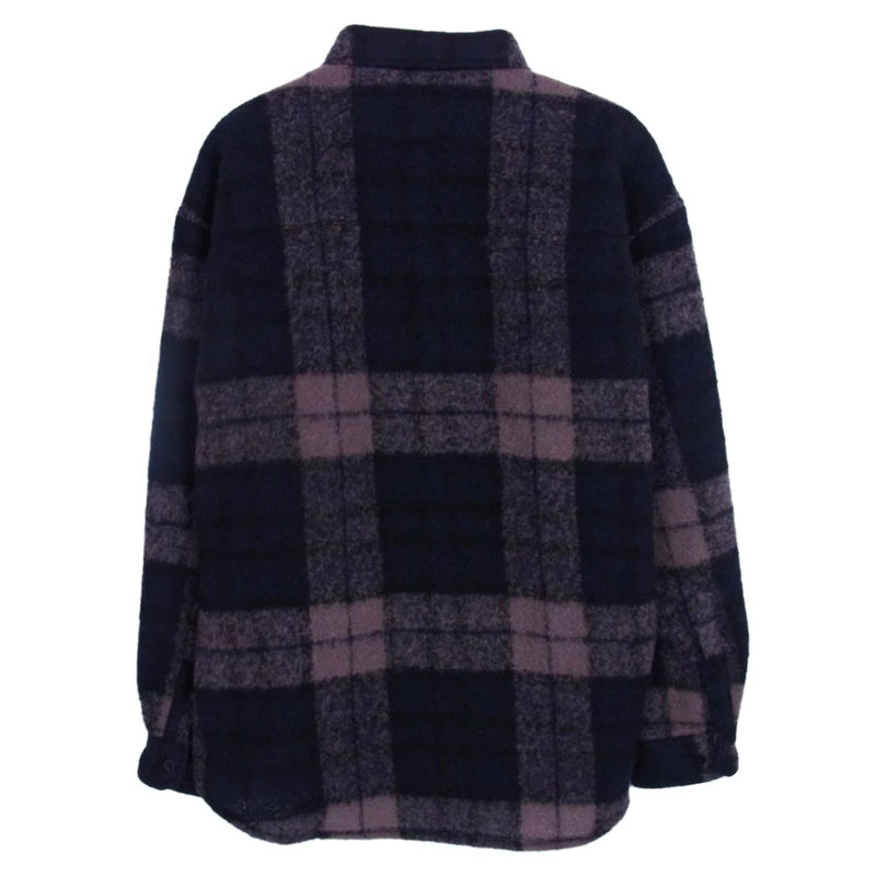 WTAPS 25AW 252TQDT-SHM04 TXT 02 LS WONY TWEED TEXTILE OF Charcoal ツイード テキスタイル チェック柄 ウール 長袖シャツ 買取実績 画像