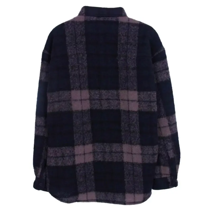 WTAPS 25AW 252TQDT-SHM04 TXT 02 LS WONY TWEED TEXTILE OF Charcoal