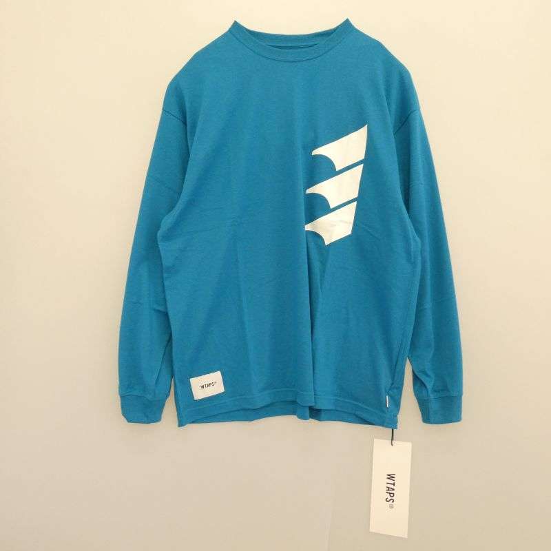 WTAPS 25SS 251ATDT-CSM10 WOUND LS CTPL Tuerquoise ウーンド ターコイズ プリント ロングスリーブ クルーネック 長袖Tシャツ カットソー 買取実績 画像