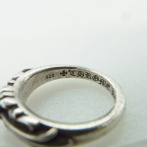 CHROME HEARTS クロムハーツ（原本無） BABY CLASSIC ベイビークラシックフローラルクロスリング シルバー系 9号 9号の買取実績画像4