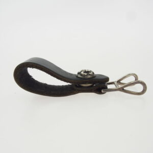 CHROME HEARTS クロムハーツ（原本無） BELT LOOP BSフレア ボタンレザー ベルト ループ ブラック系の買取実績画像2