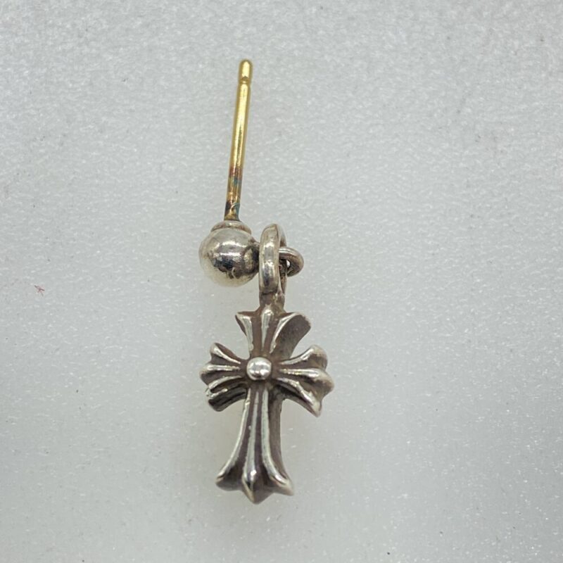 CHROME HEARTS クロムハーツ（原本無） DRP STCK CH CRS スタック CHクロス ドロップ ピアス シルバー系の買取実績画像1