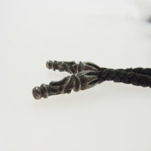 CHROME HEARTS クロムハーツ（原本無） LEATHER BRAID スクロール レザーブレード ネックレス チェーン ブラック系の買取実績画像3