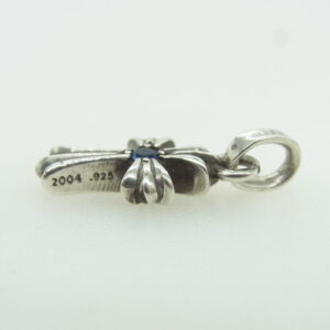 CHROME HEARTS クロムハーツ(原本無) CRS BBYFAT SAP ベイビーファット チャーム 両面サファイア クロス ペンダントトップ シルバー系の買取実績画像3