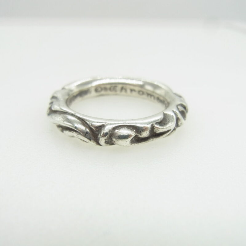 CHROME HEARTS クロムハーツ（原本無） SCRL BAND スクロール バンド リング シルバー系 16.5号 16.5号の買取実績画像1
