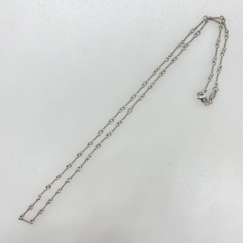 CHROME HEARTS クロムハーツ（原本無） 18KWG NECKCHAIN T18 ツイストチェーン 18inch 18インチ シルバー系の買取実績画像1