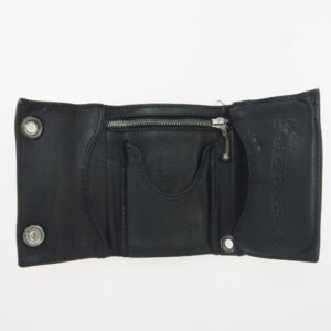 CHROME HEARTS クロムハーツ（原本無） 3 FOLD 3フォールド クロスボール コンパクト レザー ウォレット 財布 ブラック系の買取実績画像3