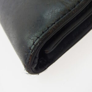 CHROME HEARTS クロムハーツ（原本無） 3 FOLD 3フォールド クロスボール コンパクト レザー ウォレット 財布 ブラック系の買取実績画像4