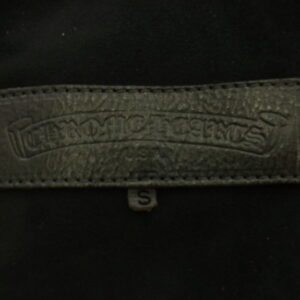 CHROME HEARTS クロムハーツ(原本無) バックフレアニー クロスボールボタン ウエスタン レザー シャツ ブラック系の買取実績画像2