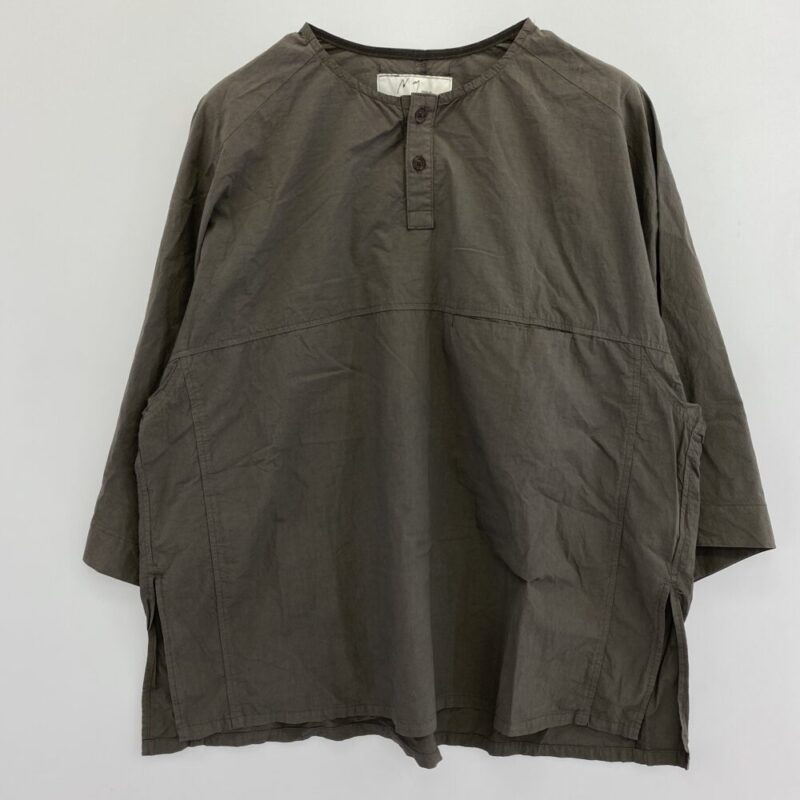 ANCELLM アンセルム ANC-SH20 DYED SKIPPER SS SHIRT スキッパー 半袖 シャツ ブラウン系 2 2の買取実績画像1