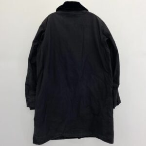 Barbour バブアー 4103174 英国製 SL BORDER スリムフィット ボーダー ワックス コットン ロング ジャケット ブラック系の買取実績画像2