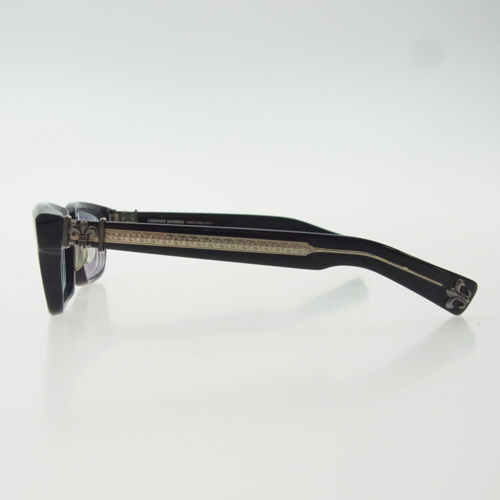CHROME HEARTS クロムハーツ(原本無) 純正レザーアイウェアケース付属 SPLAT-A 55□17-143 BSフレアテンプル 度入り アイウェア 眼鏡 ブラック系 55□17-143 55□17-143の買取実績画像3