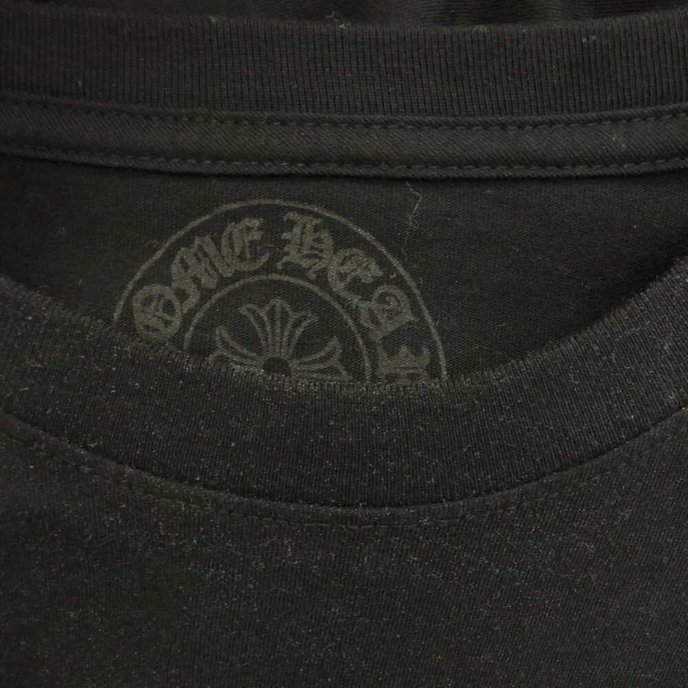 CHROME HEARTS クロムハーツ(原本無) レシート付属 FLRL CRS HORSESHOE L/S バックホースシュー 袖フローラルクロス袖プリント 長袖Tシャツ ブラック系の買取実績画像2