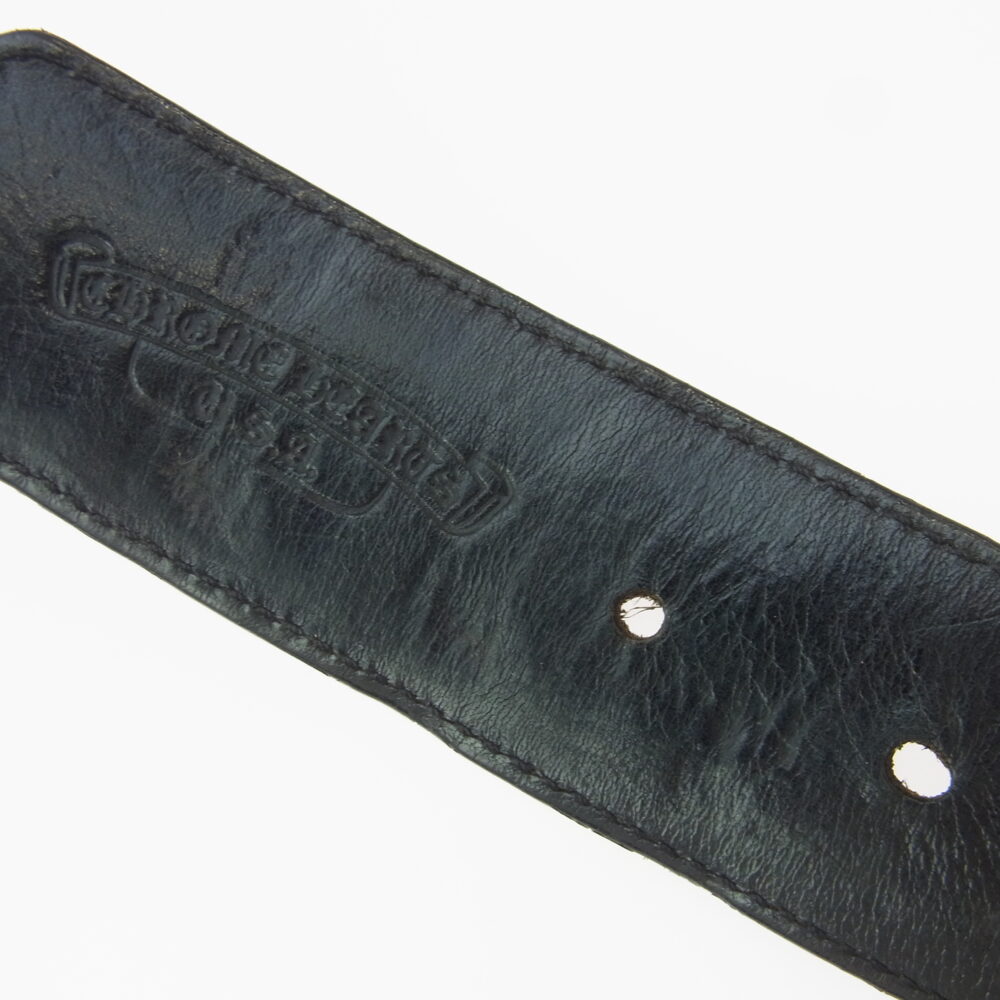 CHROME HEARTS クロムハーツ(原本無) STRAP PYRAMID ゼロピラミッド スタッズ レザー ベルトストラップ ブラック系の買取実績画像3