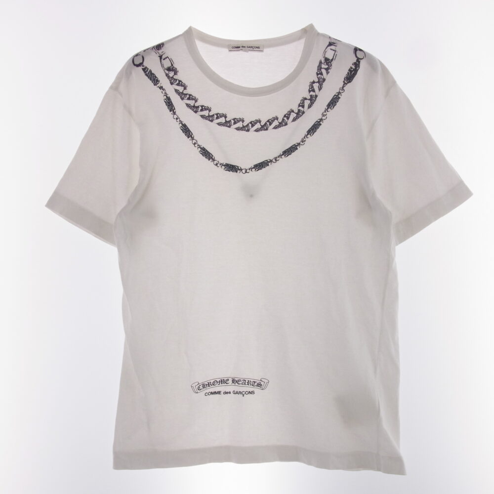 クロムハーツ クリスマス限定 COMME des GARCONS クラシックリンク ファンシー ローラー チェーン Tシャツ 買取実績・価格｜状態Bを13,100円でLINE買取（北海道札幌市北区・2025年7月）