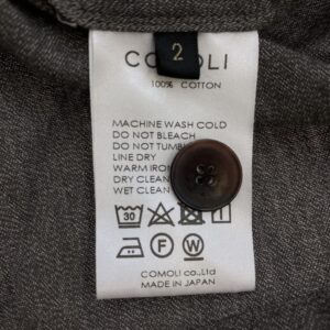 COMOLI コモリ 22SS V01-01020 ヨリ杢 コットン テーラード シャツ ジャケット グレー系 2 2の買取実績画像4