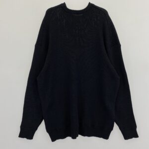 GRAPHPAPER グラフペーパー 25SS GU251-80119 Linen Solotex Loose Rib Crew Neck リネン ソロテックス ルーズリブ クルーネック ニット セーター ブラック系 2 2の買取実績画像2