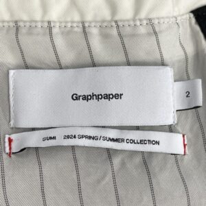 GRAPHPAPER グラフペーパー 24SS GM241-10046 Wool Twill Washer Bal Collar Coat ウールツイル ワッシャー バルカラー ステンカラー ロング コート ブラック系 2 2の買取実績画像4