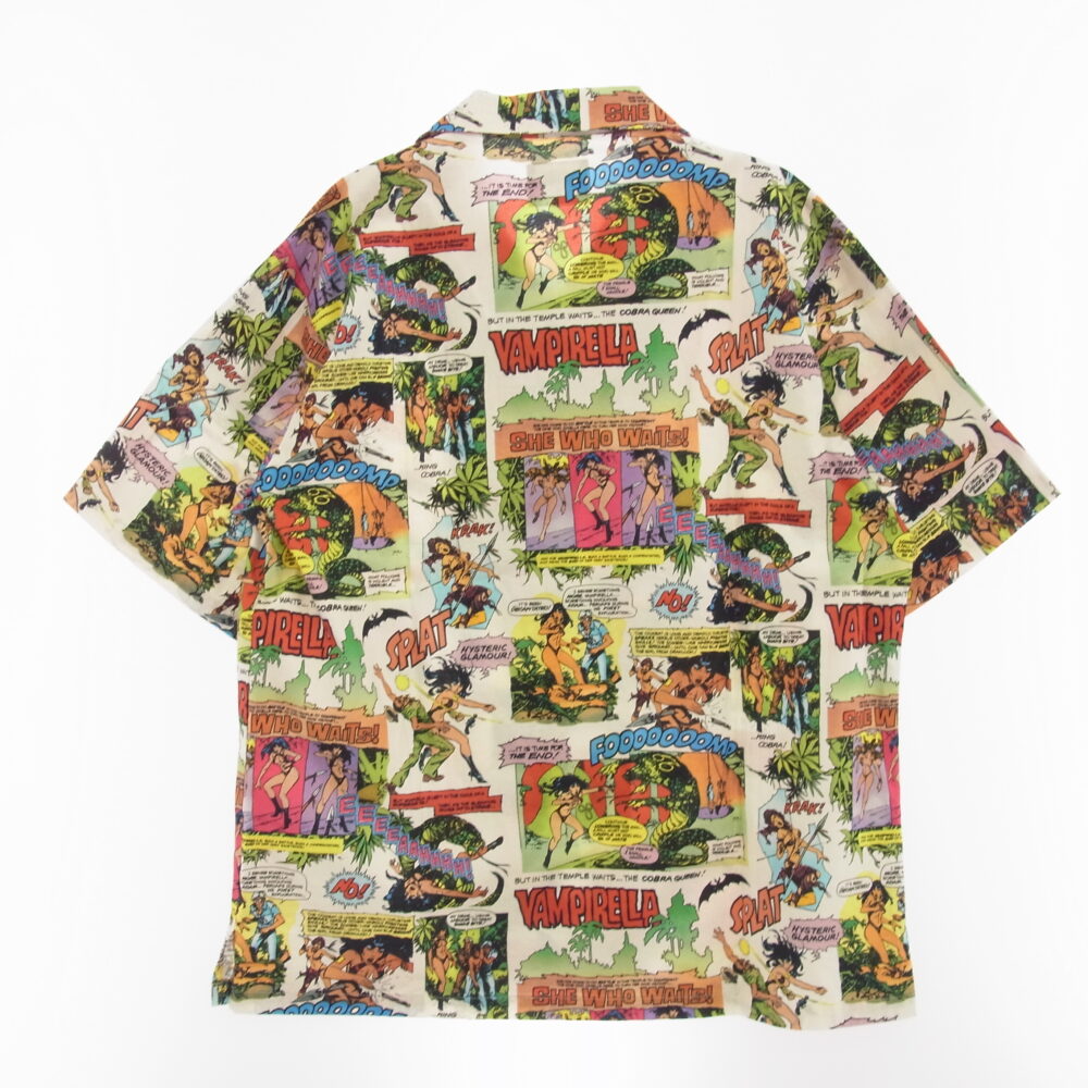 HYSTERIC GLAMOUR ヒステリックグラマー 02251AH17 VAMPIRELLA THE DREADCOBRA バンピレラ 総柄 半袖 シャツ マルチカラー系の買取実績画像2