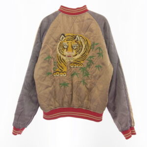 JELADO ジェラード リバーシブルスカジャン 落下傘 虎 ジャケット ライトブラウン系 ブラック系の買取実績画像4