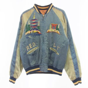 JELADO ジェラード リバーシブル スカジャン 鳥居 顔虎 ジャケット オレンジ系 ブルー系の買取実績画像2