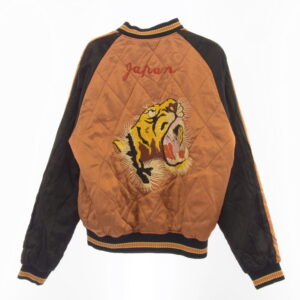 JELADO ジェラード リバーシブル スカジャン 鳥居 顔虎 ジャケット オレンジ系 ブルー系の買取実績画像4