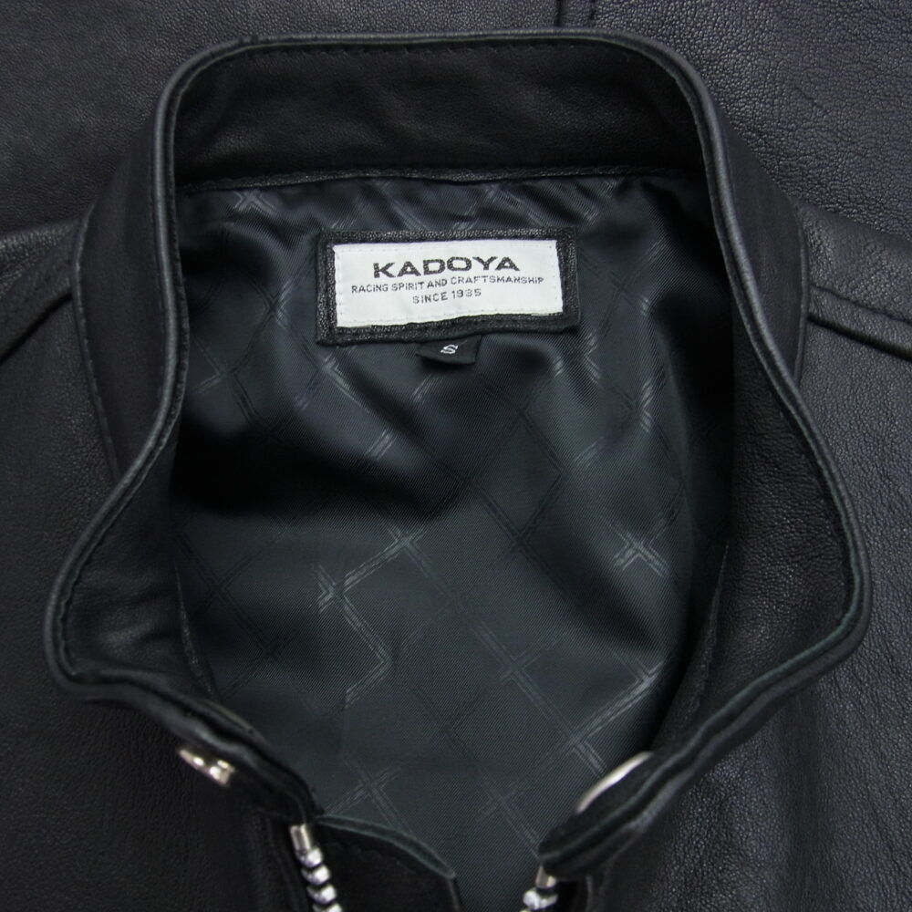 KADOYA カドヤ LXS1662-044 STALLION シングル ライダース ジャケット ブラック系の買取実績画像1