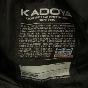 KADOYA カドヤ N-3 BR M.I.R SPEC レザー N-3B ファーフードコート ジャケット ブラック系の買取実績画像3